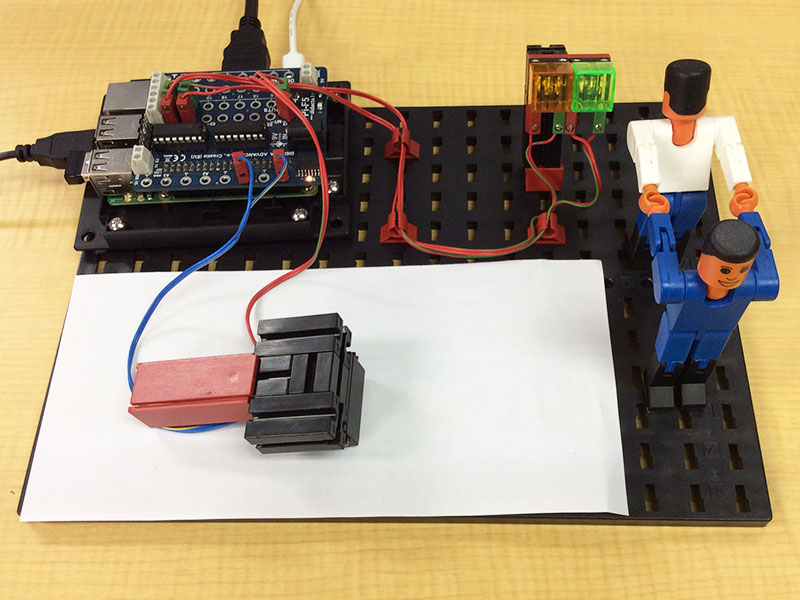 ストレッチをしているフィッシャー君